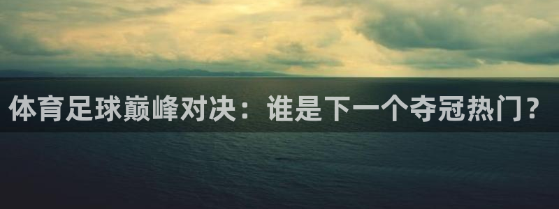体育足球巅峰对决：谁是下一个夺冠热门？