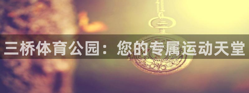 三桥体育公园：您的专属运动天堂
